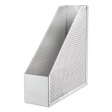 Artistic® Urban Collection Punched Metal Magazine File, 3 1-2 X 10 X 11 1-2, White freeshipping - TVN Wholesale 