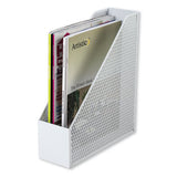 Artistic® Urban Collection Punched Metal Magazine File, 3 1-2 X 10 X 11 1-2, White freeshipping - TVN Wholesale 
