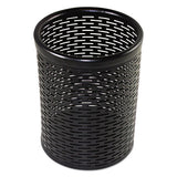 Artistic® Urban Collection Punched Metal Pencil Cup, 3 1-2 X 4 1-2, Black freeshipping - TVN Wholesale 