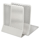 Artistic® Urban Collection Punched Metal Bookends, 6 1-2 X 6 1-2 X 5 1-2, White freeshipping - TVN Wholesale 