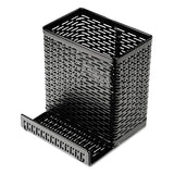 Artistic® Urban Collection Punched Metal Pencil Cup-cell Phone Stand, 3 1-2 X 3 1-2, Black freeshipping - TVN Wholesale 