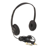 AmpliVox® Personal Multimedia Stereo Headphones With Volume Control, Black freeshipping - TVN Wholesale 