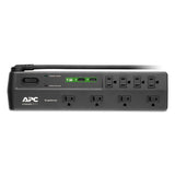 APC® Home Office Surgearrest Power Surge Protector, 8 Ac Outlets, 2 Usb Ports, 6 Ft Cord, 2630 J, Black freeshipping - TVN Wholesale 