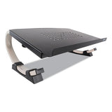 Allsop® Redmond Adjustable Curve Notebook Stand, 15" X 11.5" X 6", Black-silver, Supports 40 Lbs freeshipping - TVN Wholesale 