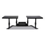 Allsop® Metal Art Ergotwin Dual Monitor Stand, 25.6 To 33.1 X 12.6 X 6.2 To 8.6, Black, Supports 20 Lb-shelf freeshipping - TVN Wholesale 