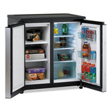 Avanti 5.5 Cf Side By Side Refrigerator-freezer, Black-stainless Steel freeshipping - TVN Wholesale 
