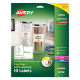 Avery® Self-laminating Id Labels, Inkjet-laser Printers, 3.5 X 4.5, White, 2-sheet, 25 Sheets-pack freeshipping - TVN Wholesale 