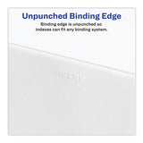 Avery® Preprinted Legal Exhibit Side Tab Index Dividers, Avery Style, 10-tab, 18, 11 X 8.5, White, 25-pack, (1018) freeshipping - TVN Wholesale 