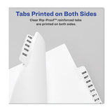 Avery® Preprinted Legal Exhibit Side Tab Index Dividers, Avery Style, 10-tab, 56, 11 X 8.5, White, 25-pack, (1056) freeshipping - TVN Wholesale 