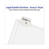 Avery® Avery-style Preprinted Legal Side Tab Divider, Exhibit A, Letter, White, 25-pack, (1371) freeshipping - TVN Wholesale 