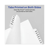 Avery® Avery-style Preprinted Legal Side Tab Divider, Exhibit G, Letter, White, 25-pack freeshipping - TVN Wholesale 