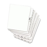 Avery® Avery-style Preprinted Legal Side Tab Divider, Exhibit Q, Letter, White, 25-pack, (1387) freeshipping - TVN Wholesale 