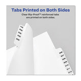 Avery® Preprinted Legal Exhibit Side Tab Index Dividers, Avery Style, 26-tab, R, 11 X 8.5, White, 25-pack, (1418) freeshipping - TVN Wholesale 