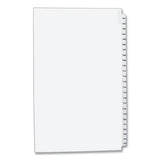 Preprinted Legal Exhibit Side Tab Index Dividers, Avery Style, 25-tab, 101 To 125, 14 X 8.5, White, 1 Set