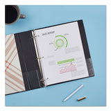 Avery® Economy Non-view Binder With Round Rings, 3 Rings, 1.5" Capacity, 11 X 8.5, Black, (3401) freeshipping - TVN Wholesale 