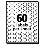 Avery® Handwrite Only Self-adhesive Removable Round Color-coding Labels, 0.5" Dia., Light Blue, 60-sheet, 14 Sheets-pack, (5050) freeshipping - TVN Wholesale 