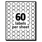 Avery® Handwrite Only Self-adhesive Removable Round Color-coding Labels, 0.5" Dia., Neon Green, 60-sheet, 14 Sheets-pack, (5052) freeshipping - TVN Wholesale 