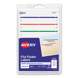 Avery® Printable 4" X 6" - Permanent File Folder Labels, 0.69 X 3.44, White, 7-sheet, 36 Sheets-pack, (5200) freeshipping - TVN Wholesale 