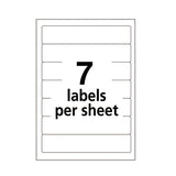 Avery® Printable 4" X 6" - Permanent File Folder Labels, 0.69 X 3.44, White, 7-sheet, 36 Sheets-pack, (5201) freeshipping - TVN Wholesale 