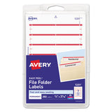 Avery® Printable 4" X 6" - Permanent File Folder Labels, 0.69 X 3.44, White, 7-sheet, 36 Sheets-pack, (5201) freeshipping - TVN Wholesale 