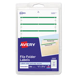 Avery® Printable 4" X 6" - Permanent File Folder Labels, 0.69 X 3.44, White, 7-sheet, 36 Sheets-pack, (5203) freeshipping - TVN Wholesale 