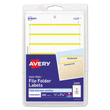 Avery® Printable 4" X 6" - Permanent File Folder Labels, 0.69 X 3.44, White, 7-sheet, 36 Sheets-pack, (5209) freeshipping - TVN Wholesale 