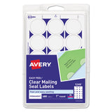 Avery® Printable Mailing Seals, 1" Dia., Clear, 15-sheet, 32 Sheets-pack, (5248) freeshipping - TVN Wholesale 