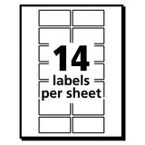 Avery® Removable Multi-use Labels, Inkjet-laser Printers, 0.75 X 1.5, White, 14-sheet, 36 Sheets-pack, (5430) freeshipping - TVN Wholesale 