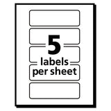 Avery® Removable Multi-use Labels, Inkjet-laser Printers, 1 X 3, White, 5-sheet, 50 Sheets-pack, (5436) freeshipping - TVN Wholesale 
