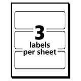 Avery® Removable Multi-use Labels, Inkjet-laser Printers, 1.5 X 4, White, 3-sheet, 50 Sheets-pack, (5452) freeshipping - TVN Wholesale 