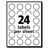 Avery® Printable Self-adhesive Removable Color-coding Labels, 0.75" Dia., Neon Red, 24-sheet, 42 Sheets-pack, (5467) freeshipping - TVN Wholesale 