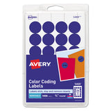 Avery® Printable Self-adhesive Removable Color-coding Labels, 0.75" Dia., Dark Blue, 24-sheet, 42 Sheets-pack, (5469) freeshipping - TVN Wholesale 