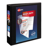 Avery® Heavy-duty Non Stick View Binder With Durahinge And Slant Rings, 3 Rings, 2" Capacity, 11 X 8.5, Black, (5500) freeshipping - TVN Wholesale 