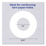 Avery® Dispenser Pack Hole Reinforcements, 1-4" Dia, White, 1000-pack, (5720) freeshipping - TVN Wholesale 