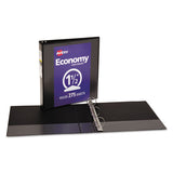 Avery® Economy View Binder With Round Rings , 3 Rings, 1.5" Capacity, 11 X 8.5, Black, (5725) freeshipping - TVN Wholesale 