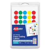 Avery® Handwrite-only Self-adhesive "see Through" Removable Round Color Dots, 0.25" Dia., Assorted, 216-sheet, 4 Sheets-pack, (5796) freeshipping - TVN Wholesale 