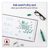 Avery® Marks A Lot Regular Desk-style Permanent Marker, Broad Chisel Tip, Green, Dozen (7885) freeshipping - TVN Wholesale 