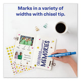 Avery® Marks A Lot Large Desk-style Permanent Marker, Broad Chisel Tip, Blue, Dozen (8886) freeshipping - TVN Wholesale 