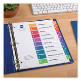 Avery® Customizable Table Of Contents Ready Index Dividers With Multicolor Tabs, 10-tab, 1 To 10, 11 X 8.5, White, 3 Sets freeshipping - TVN Wholesale 