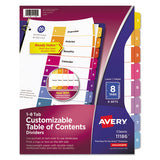 Avery® Customizable Table Of Contents Ready Index Dividers With Multicolor Tabs, 12-tab, 1 To 12, 11 X 8.5, White, 3 Sets freeshipping - TVN Wholesale 