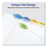 Avery® Insertable Style Edge Tab Plastic Dividers, 7-hole Punched, 5-tab, 8.5 X 5.5, Translucent, 1 Set freeshipping - TVN Wholesale 