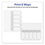 Avery® Customizable Toc Ready Index Black And White Dividers, 5-tab, Letter freeshipping - TVN Wholesale 