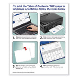 Avery® Customizable Toc Ready Index Black And White Dividers, 10-tab, Letter freeshipping - TVN Wholesale 