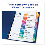 Avery® Customizable Toc Ready Index Multicolor Dividers, 15-tab, Letter freeshipping - TVN Wholesale 