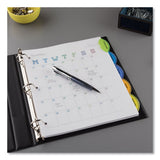 Avery® Insertable Style Edge Tab Plastic Dividers, 5-tab, 11 X 8.5, Translucent, 1 Set freeshipping - TVN Wholesale 