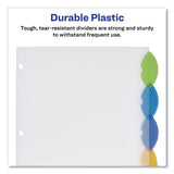 Avery® Insertable Style Edge Tab Plastic Dividers, 5-tab, 11 X 8.5, Translucent, 1 Set freeshipping - TVN Wholesale 