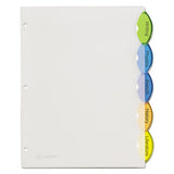 Avery® Insertable Style Edge Tab Plastic Dividers, 8-tab, 11 X 8.5, Translucent, 1 Set freeshipping - TVN Wholesale 