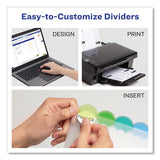 Avery® Insertable Style Edge Tab Plastic 1-pocket Dividers, 8-tab, 11.25 X 9.25, Translucent, 1 Set freeshipping - TVN Wholesale 