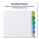 Avery® Insertable Style Edge Tab Plastic 1-pocket Dividers, 8-tab, 11.25 X 9.25, Translucent, 1 Set freeshipping - TVN Wholesale 