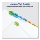 Avery® Insertable Style Edge Tab Plastic 1-pocket Dividers, 8-tab, 11.25 X 9.25, Translucent, 1 Set freeshipping - TVN Wholesale 